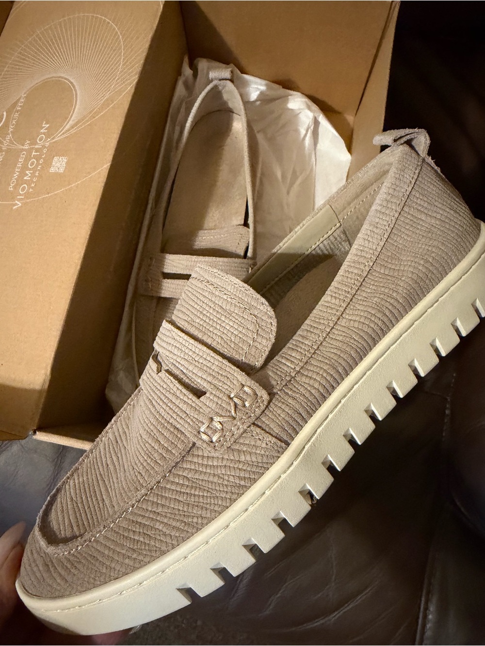 Vionic Uptown Penny Loafer in Light Taupe - Picture 3 of 5